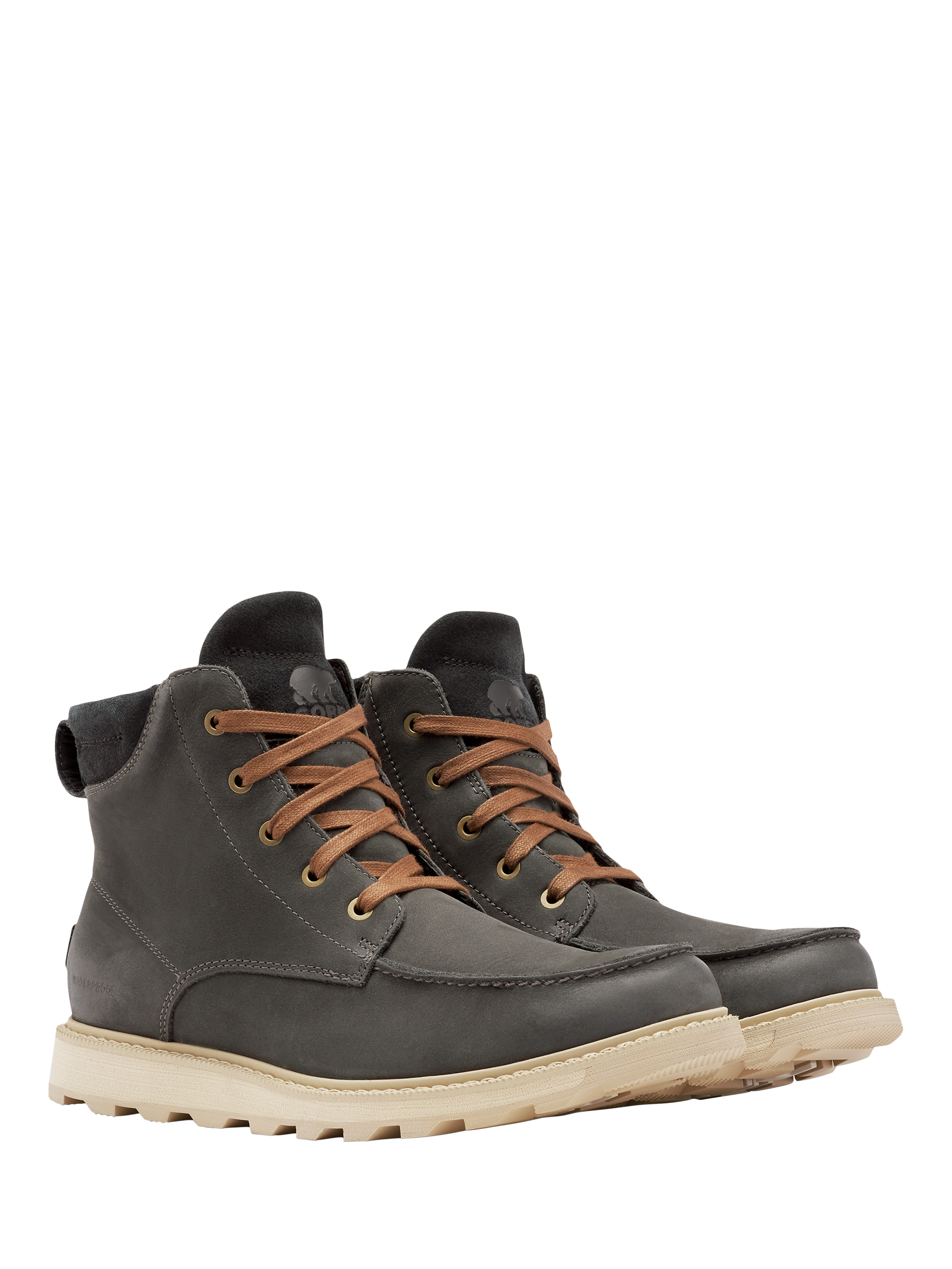 Product image 3 of 7, which shows SOREL Madson Lace Up Leather Ankle Boots, Coal, 7