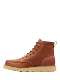 SOREL Slabtown 62 Leather Moc Waterproof Boots, Ceramic Brown
