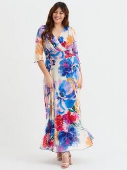 Scarlett & Jo Verity Floral Maxi Dress, Cobalt/Multi