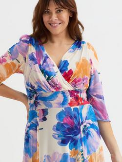 Scarlett & Jo Verity Floral Maxi Dress - view 2, Cobalt/Multi