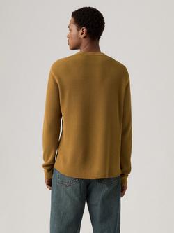 Levi's Cotton Long Sleeve Crew Neck T-Shirt - view 2, Golden Brown