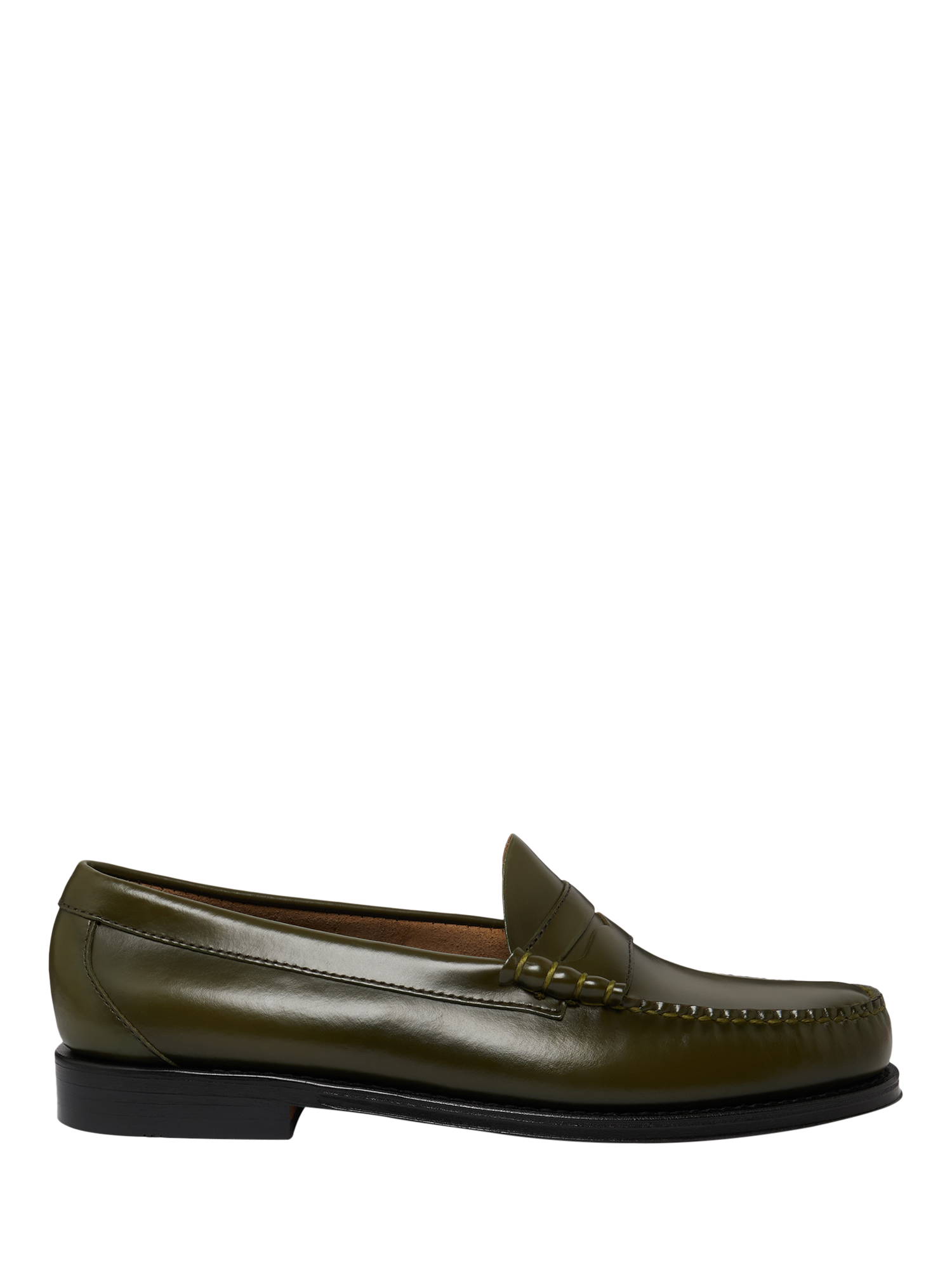 GH BASS SIZE 11 OLIVE PENNY LOAFERS G.H.BASS Weejuns Larson penny loafers for Men - Green in USA  main image 4