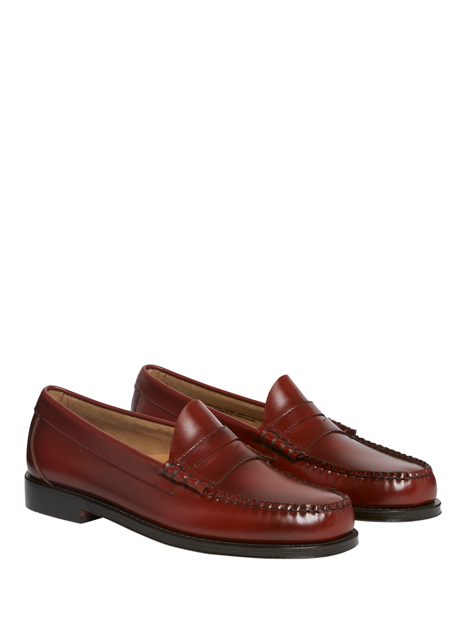 Product image 2 of 6, which shows G.H.BASS Larson Leather Penny Loafers, Smoke Paprika, 7