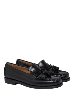 G.H.BASS Easy Weejuns Layton II Kiltie Leather Loafers - view 2, Black