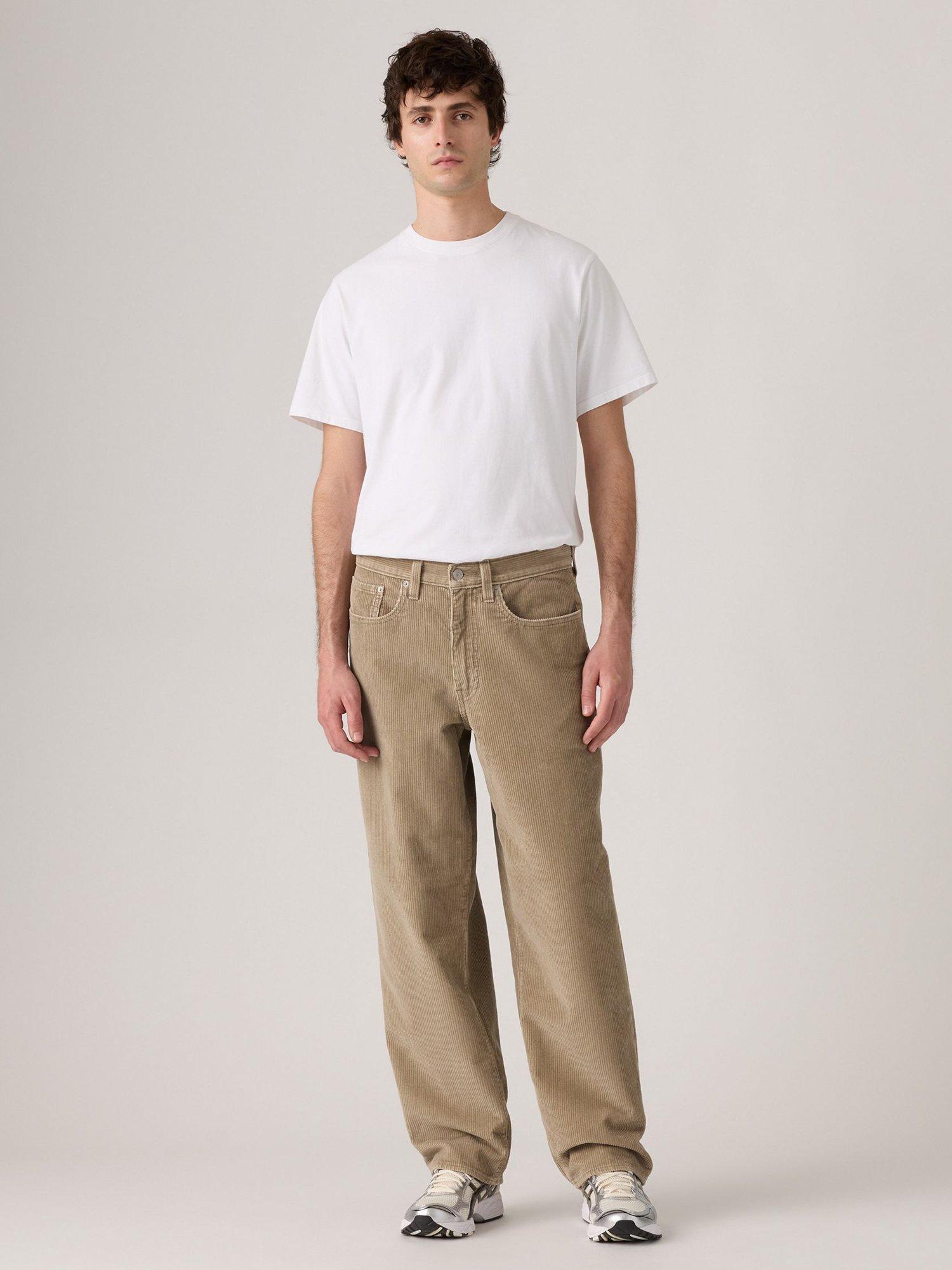 Product image 1 of 3, which shows Levi's 578 Cotton Baggy Straight Jeans, Timber Wolf Cord, 36L