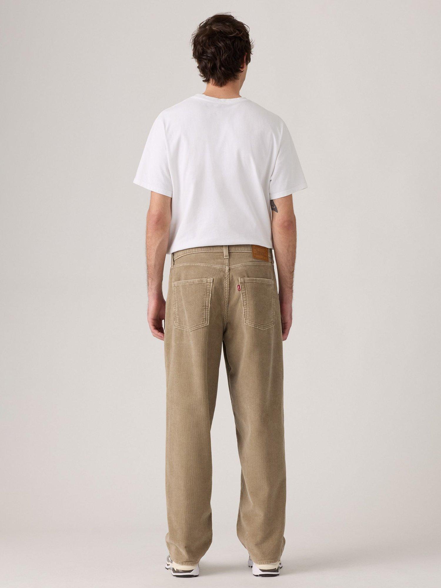 Product image 2 of 3, which shows Levi's 578 Cotton Baggy Straight Jeans, Timber Wolf Cord, 36L