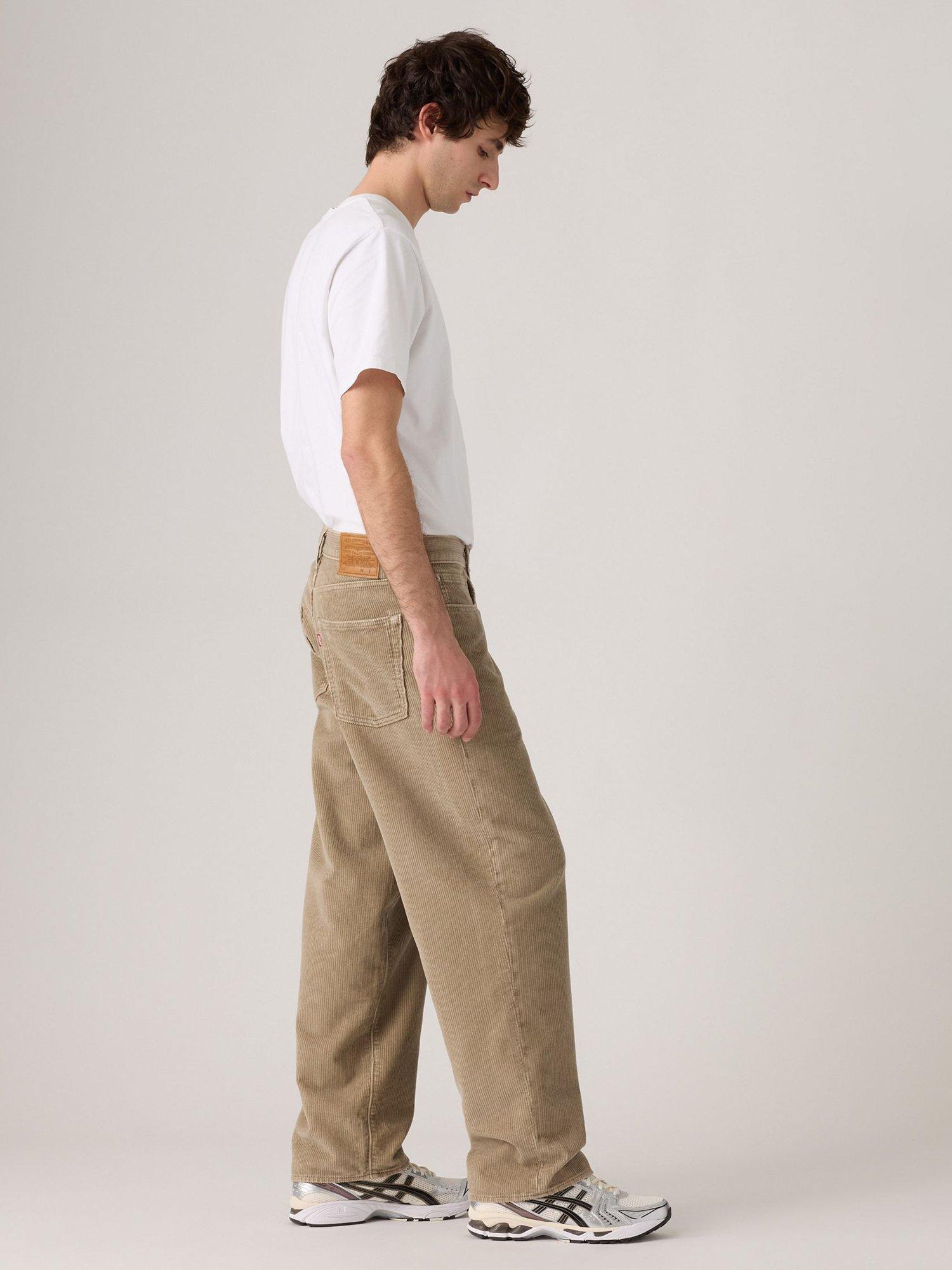 Product image 3 of 3, which shows Levi's 578 Cotton Baggy Straight Jeans, Timber Wolf Cord, 36L