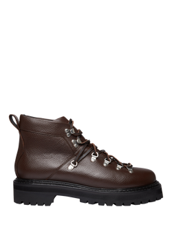G.H.BASS Mason Alpine Leather Military Boots, Dk Brown