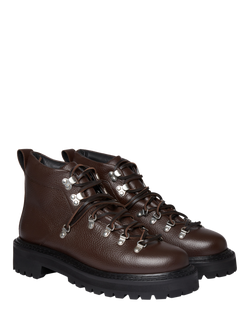G.H.BASS Mason Alpine Leather Military Boots - view 2, Dk Brown
