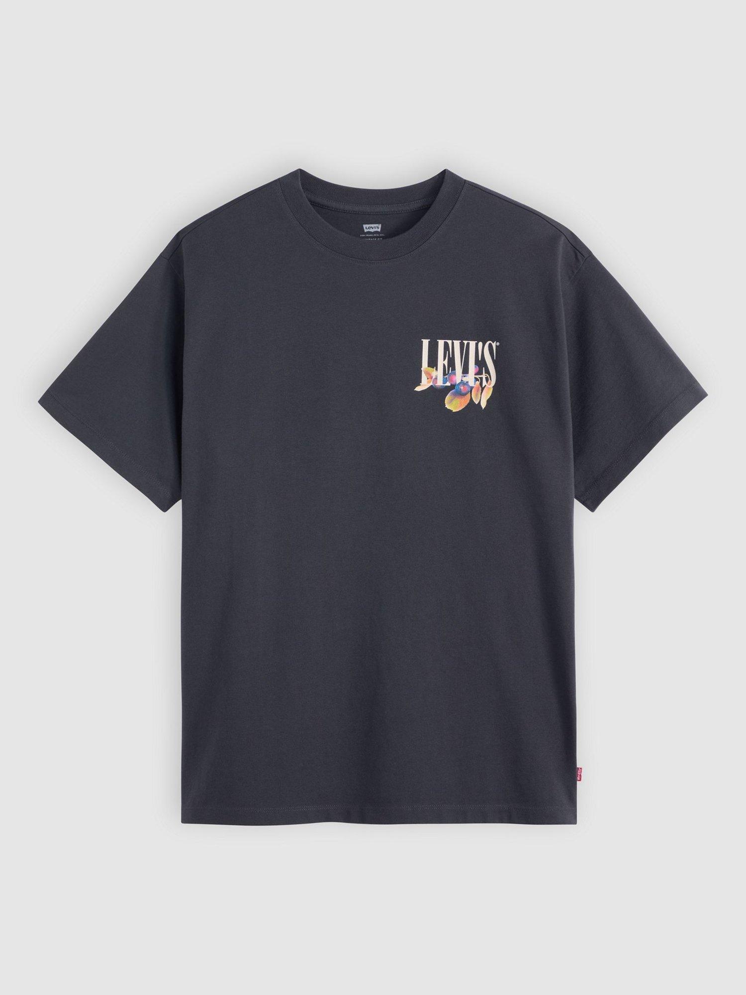 Product image 3 of 4, which shows Levi's Cotton Crew Neck Vintage Fit T-Shirt, Black Fruit, S