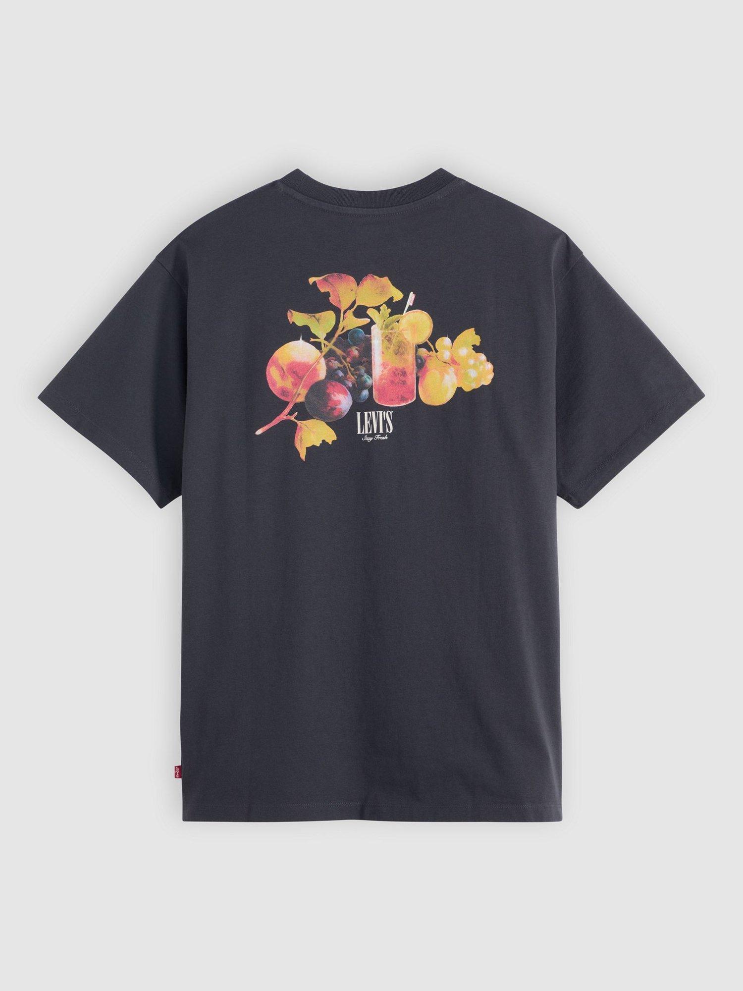 Product image 4 of 4, which shows Levi's Cotton Crew Neck Vintage Fit T-Shirt, Black Fruit, S