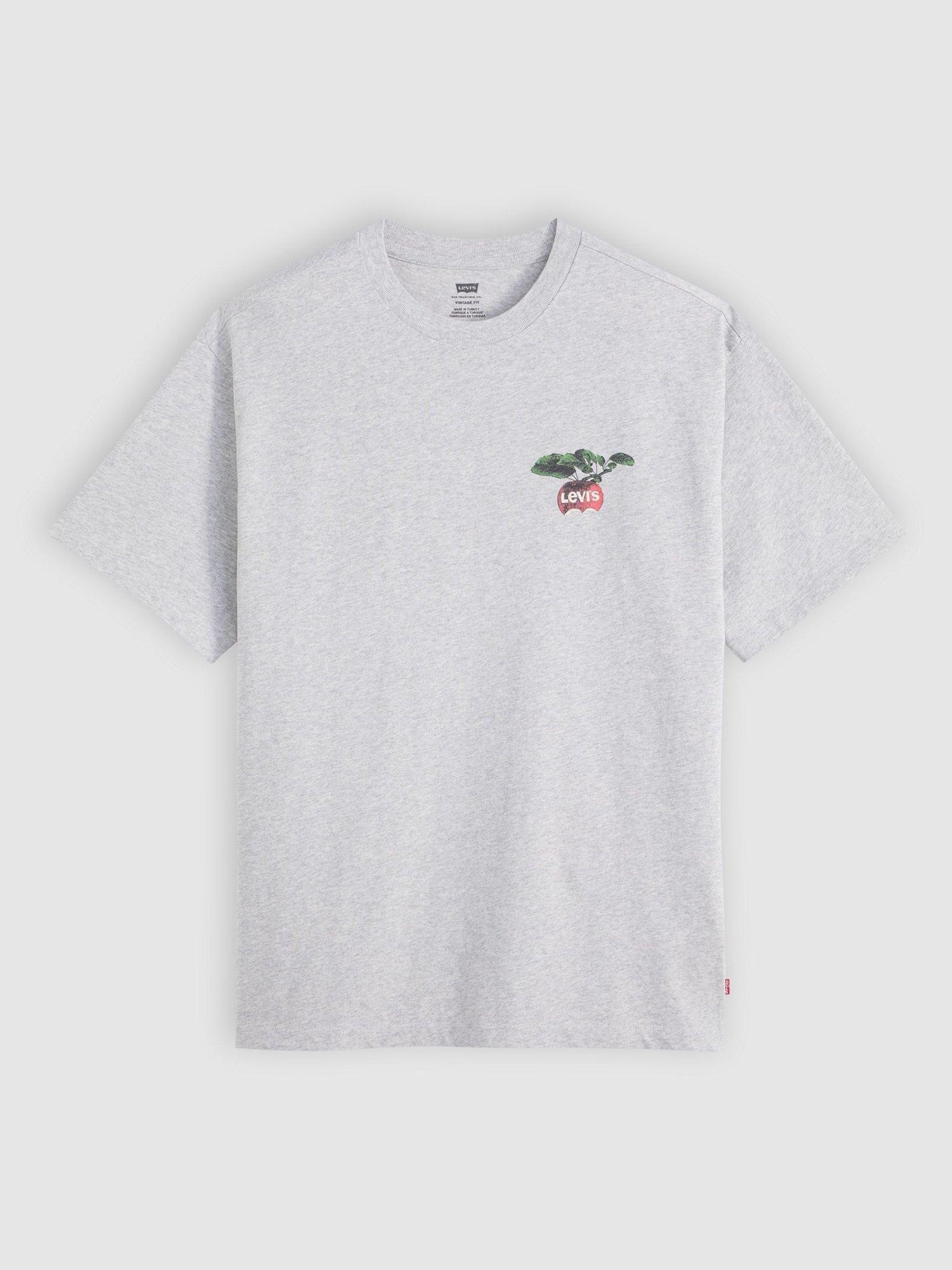 Product image 3 of 4, which shows Levi's Cotton Crew Neck Vintage Fit T-Shirt, Grey Orchard, S