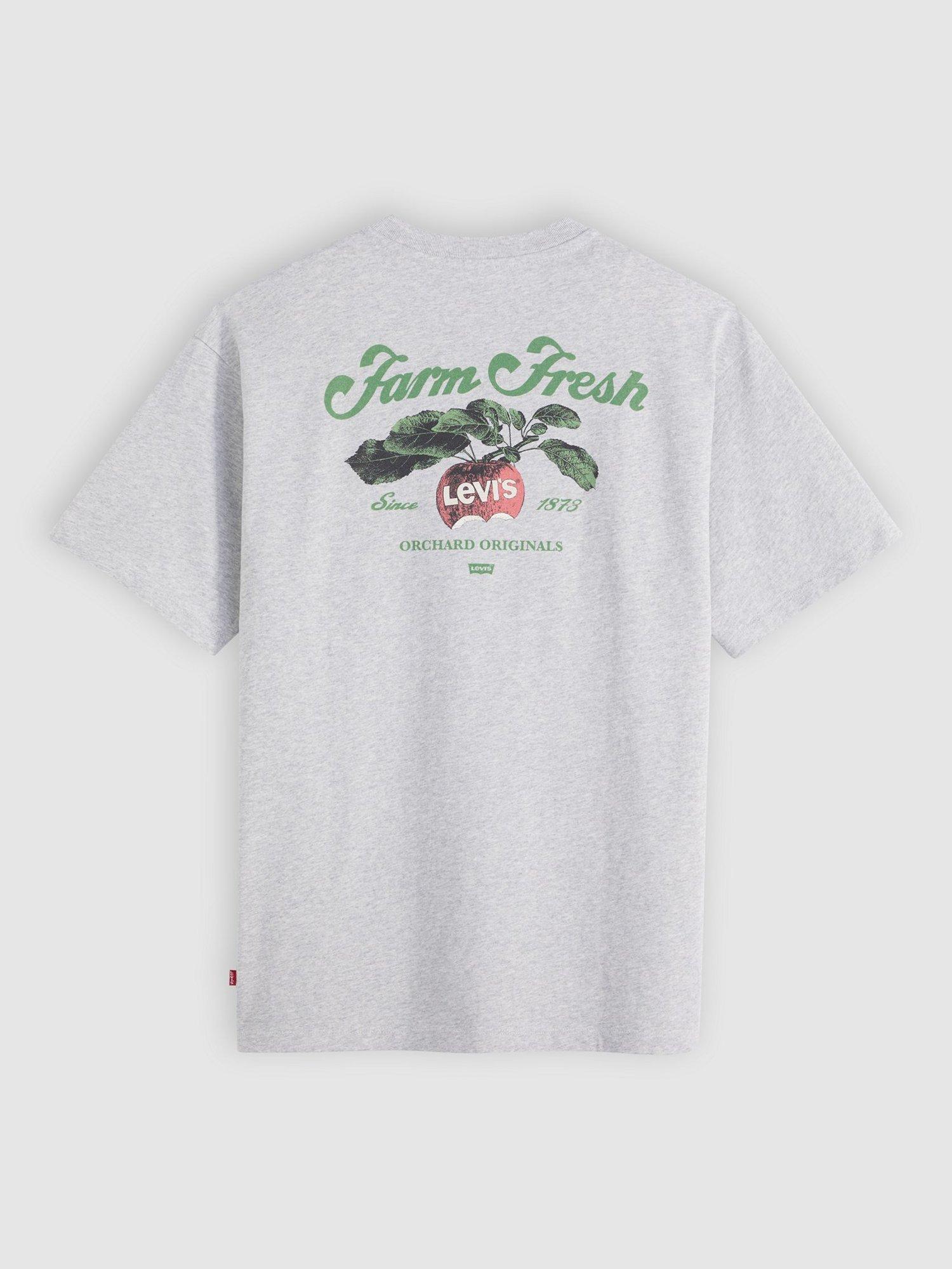 Product image 4 of 4, which shows Levi's Cotton Crew Neck Vintage Fit T-Shirt, Grey Orchard, S