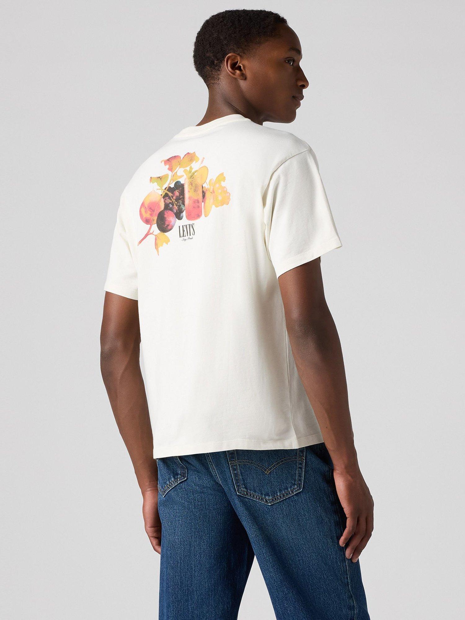 Product image 2 of 4, which shows Levi's Fruit Graphic Vintage Fit T-Shirt, White Fruit, S