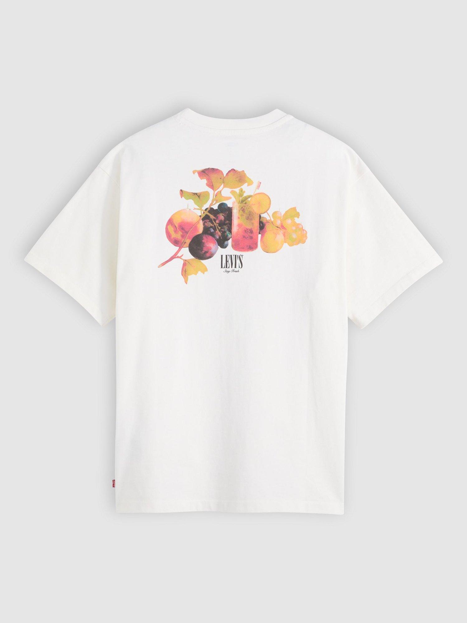 Product image 4 of 4, which shows Levi's Fruit Graphic Vintage Fit T-Shirt, White Fruit, S