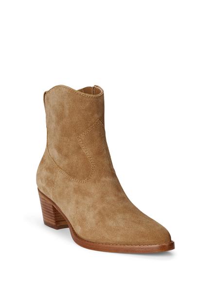 Lauren Ralph Lauren Harpher Suede Boots - view 2, Camel