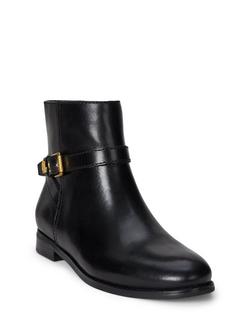 Lauren Ralph Lauren Brooke Leather Ankle Boots - view 2, Black