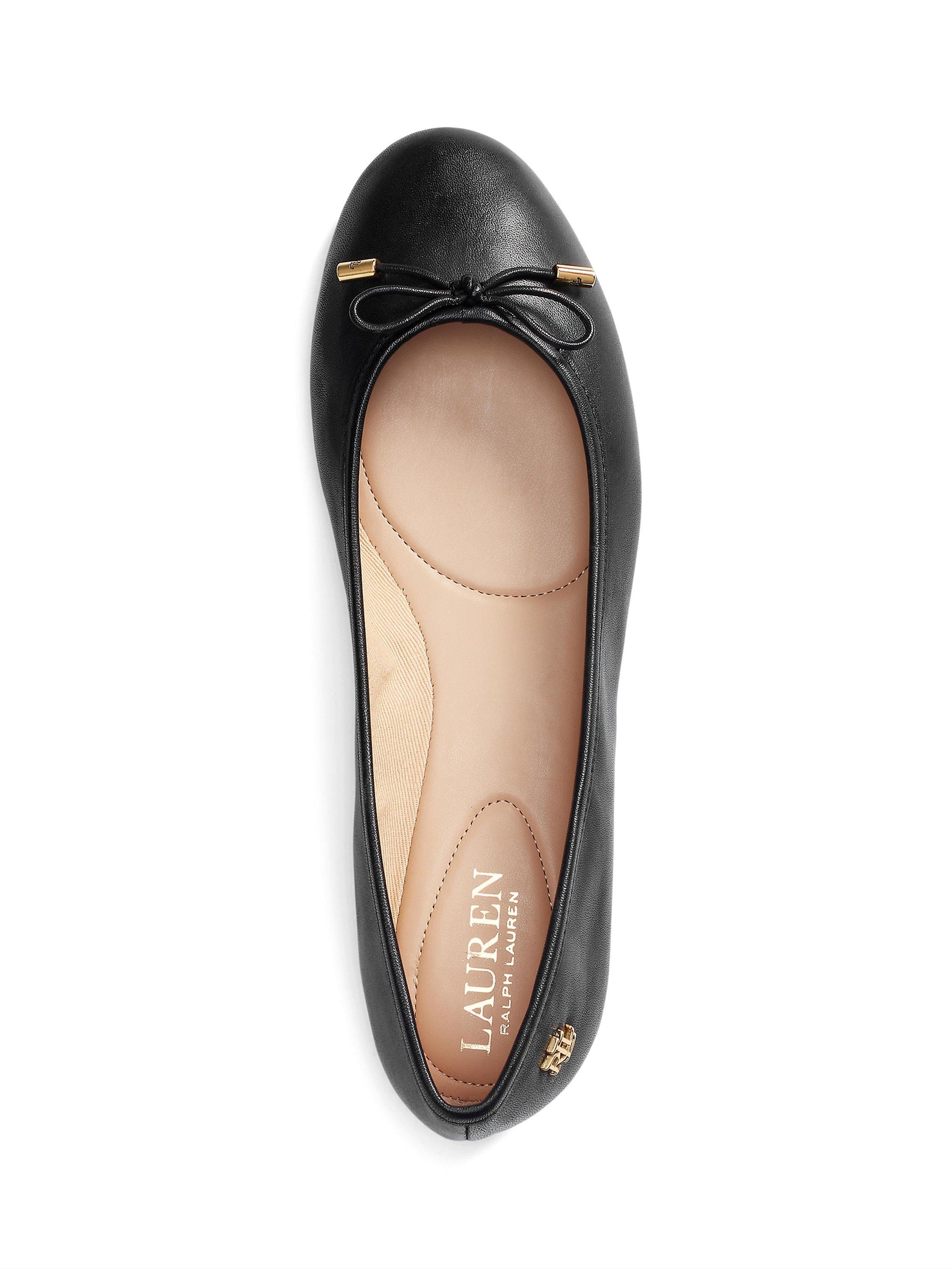 Product image 3 of 5, which shows Lauren Ralph Lauren Jayna Ballerina Pumps, Black, 3