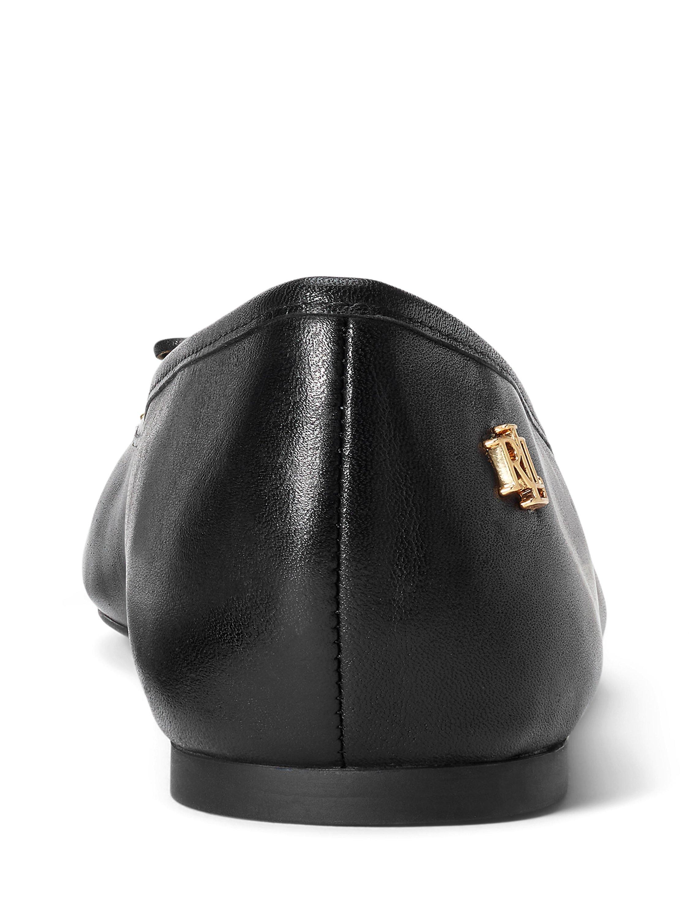 Product image 5 of 5, which shows Lauren Ralph Lauren Jayna Ballerina Pumps, Black, 3