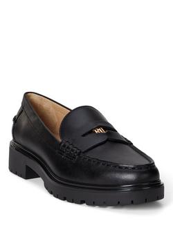 Lauren Ralph Lauren Marli Leather Loafers - view 2, Black