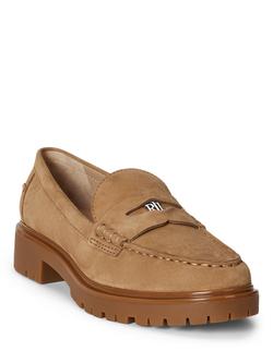 Lauren Ralph Lauren Marli Suede Loafers - view 2, Camel