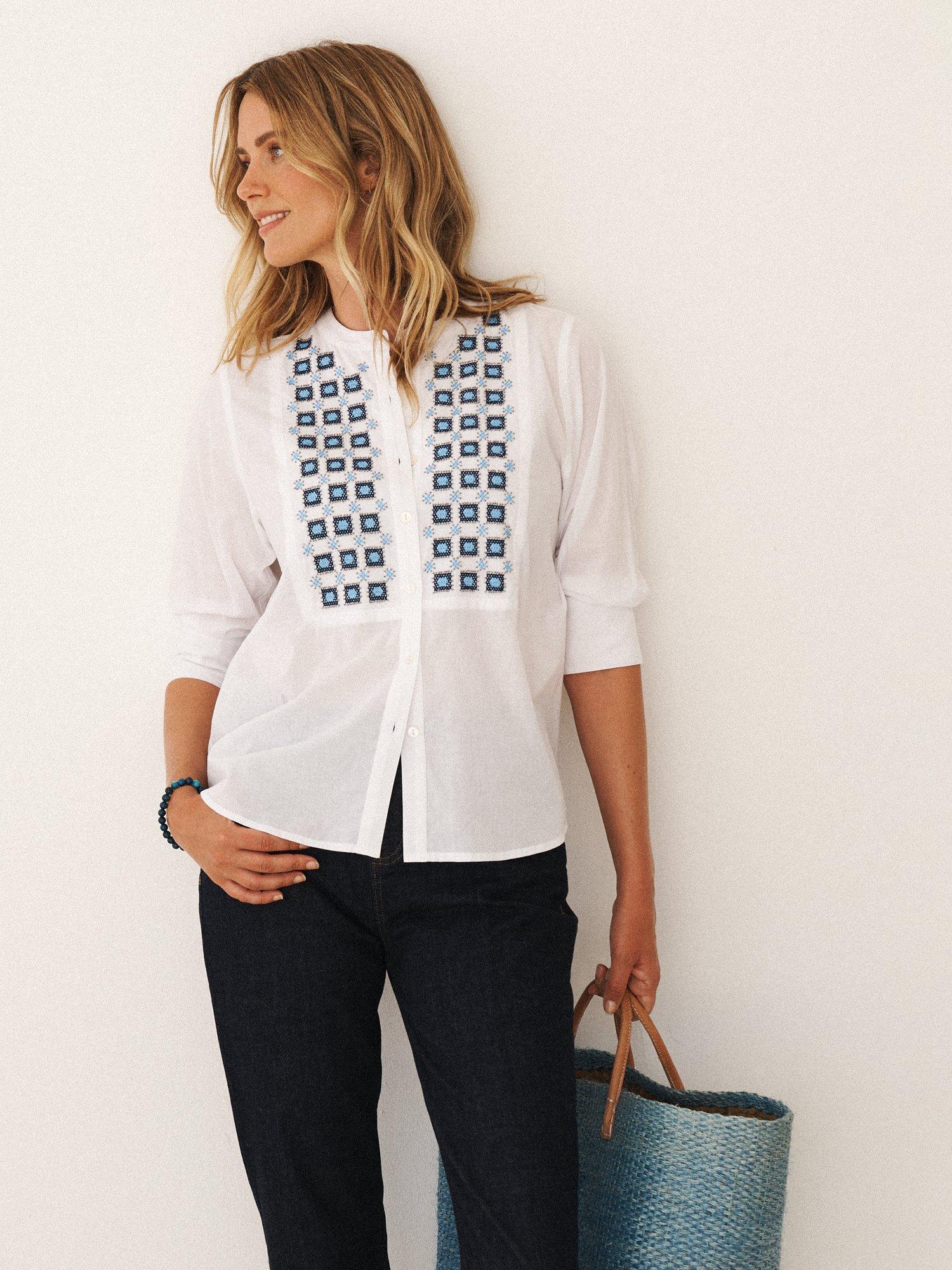 Product image 4 of 6, which shows NRBY X BOYD Lisbon Cotton Shirt, White, XS