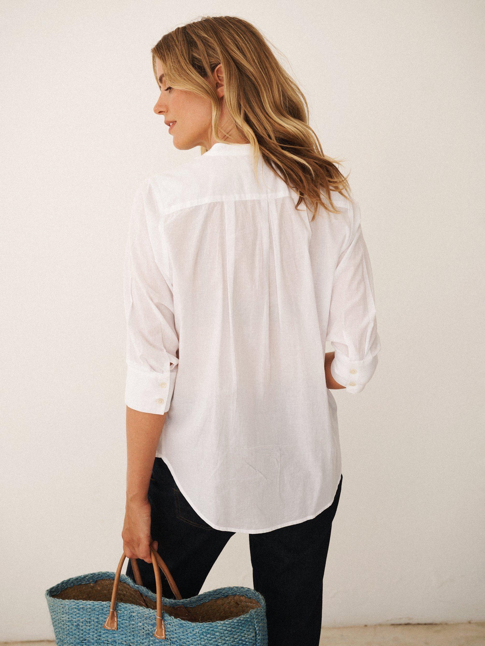 Product image 6 of 6, which shows NRBY X BOYD Lisbon Cotton Shirt, White, XS