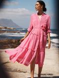 NRBY X BOYD Braga Linen Tiered Midi Dress