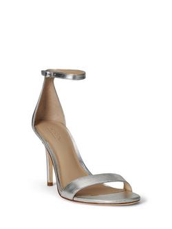 Lauren Ralph Lauren Allie Leather Sandals - view 2, Silver