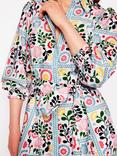 Boden Clara Cotton Floral Print Shirt Dress, Multi