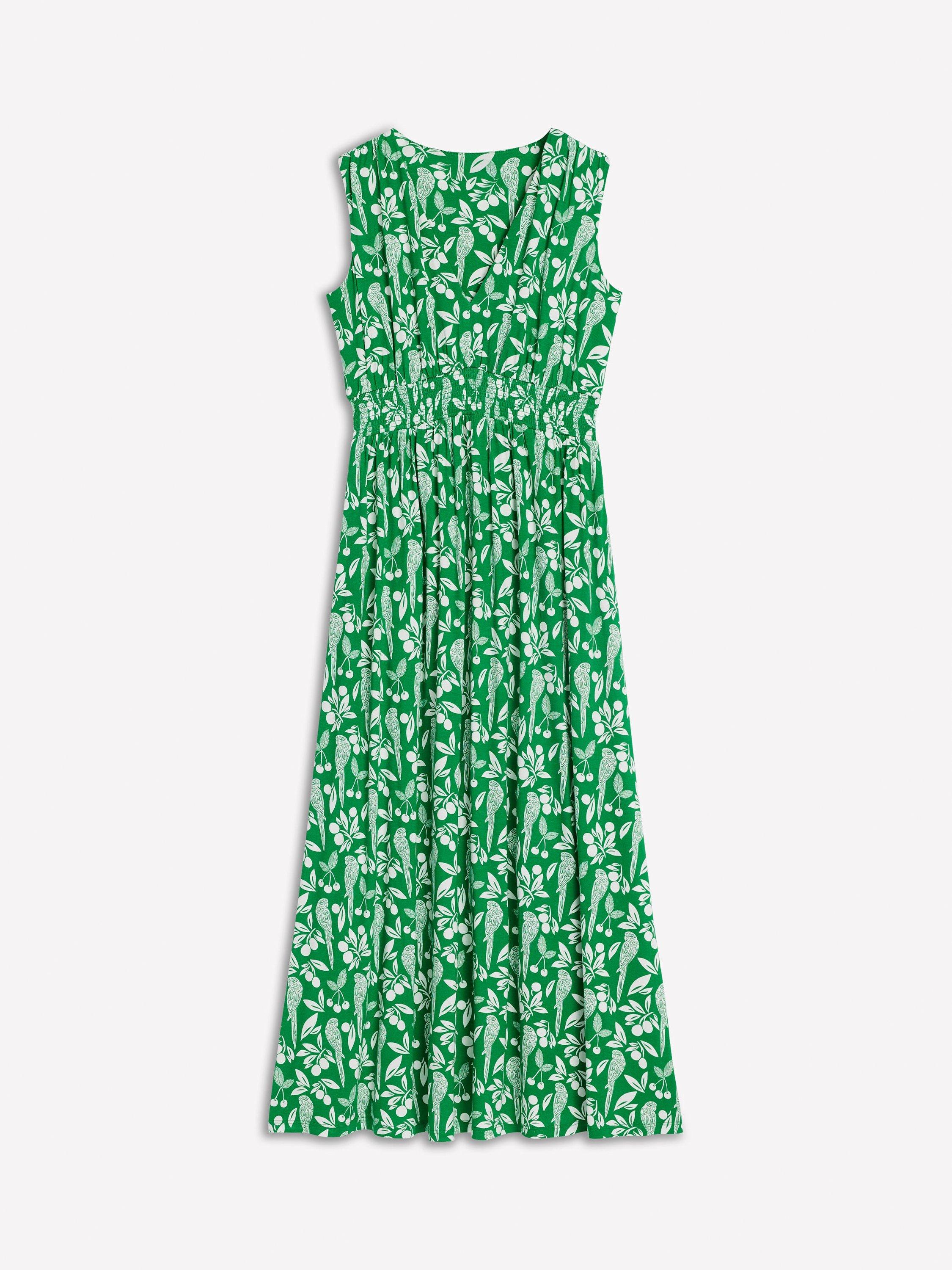 Product image 5 of 5, which shows Boden Paloma Jersey Maxi Dress, Emerald, 8