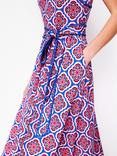 Boden Square Neck Floral Midi Dress