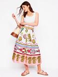 Boden Verity Linen Blend Midi Dress