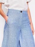 Boden Wide Crop Linen Trousers