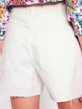 Boden Cut Off Denim Shorts, White