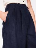 Boden Pleat Wide Leg Pure Linen Shorts