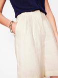 Boden Pleat Wide Leg Pure Linen Shorts