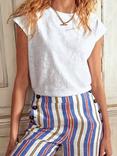 Boden Louisa Slub T-Shirt, White