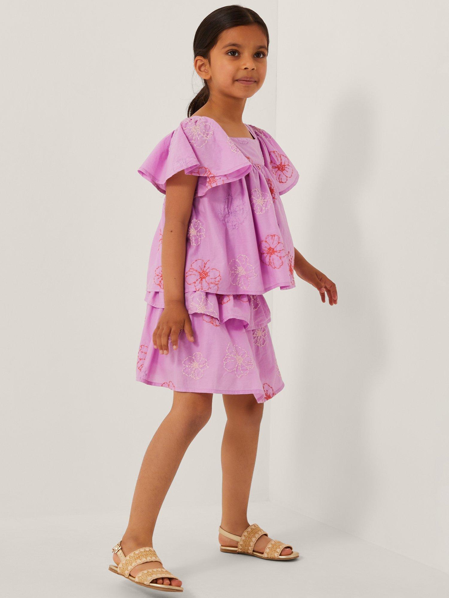 Monsoon Kids' Floral Top & Skirt Set