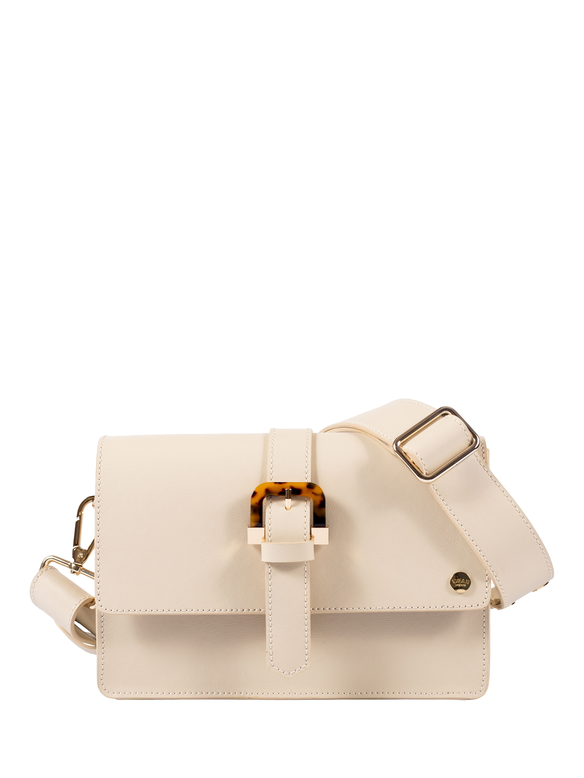 Product image 7 of 9, which shows V.GAN Vegan Coco Crossbody Bag, Cream, One Size