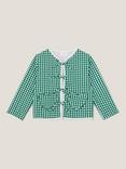 Monsoon Kids' Cotton Gingham Tie Jacket