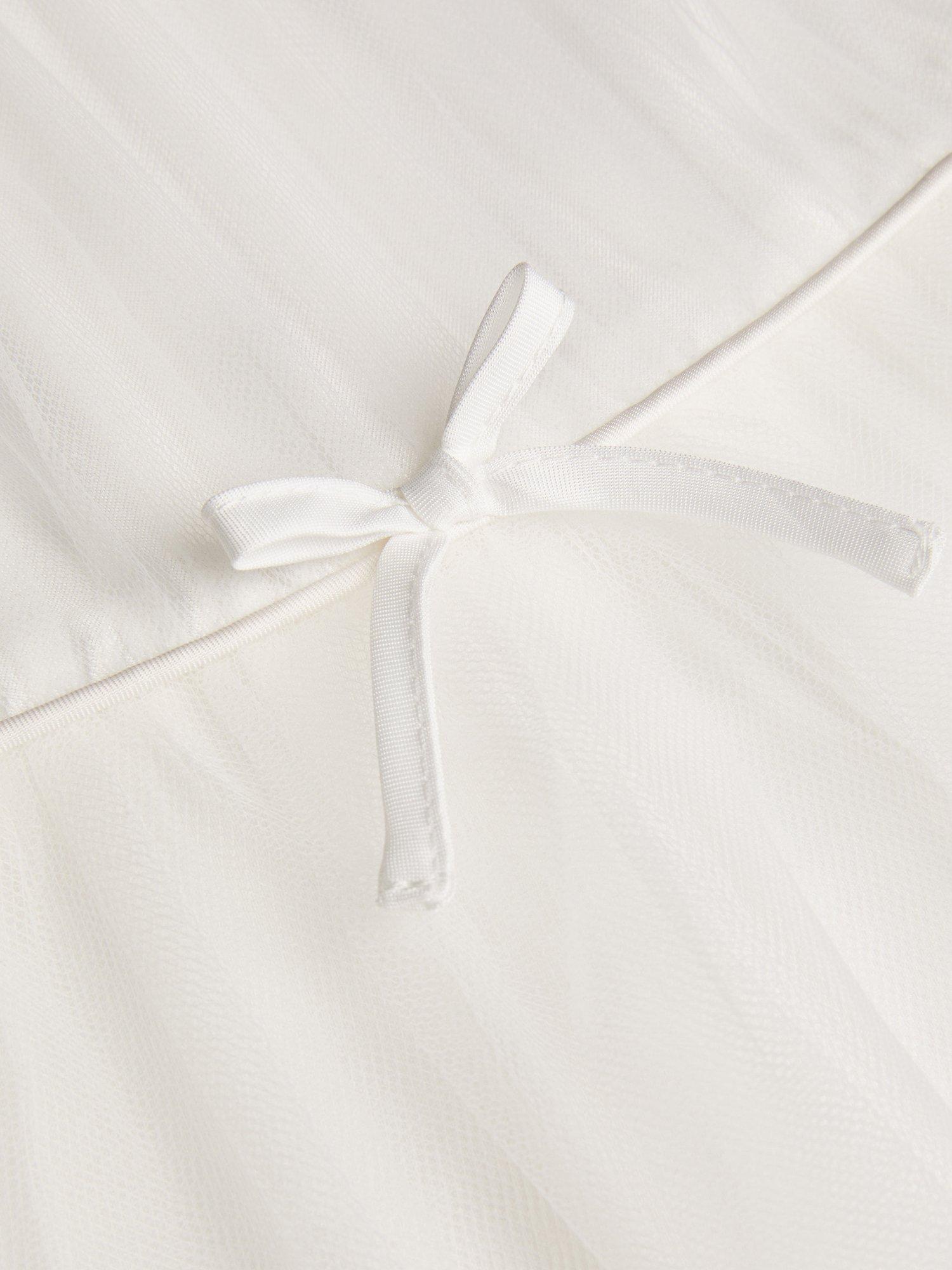 Product image 4 of 4, which shows Monsoon Kids' Josie Rosette Dress, Ivory, 3 years