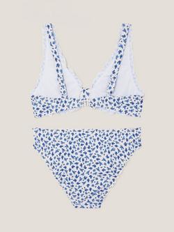Monsoon Kids' Ditsy Bikini, Ivory - view 2, Ivory