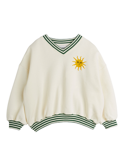 Mini Rodini Kids' Sun Motif Sweatshirt, Off White, Off White