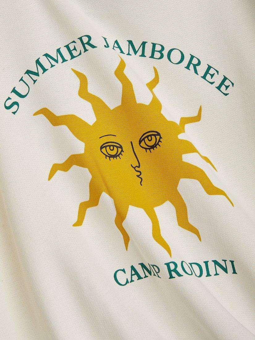 Product image 4 of 5, which shows Mini Rodini Kids' Sun Motif Sweatshirt, Off White, 18-36 months