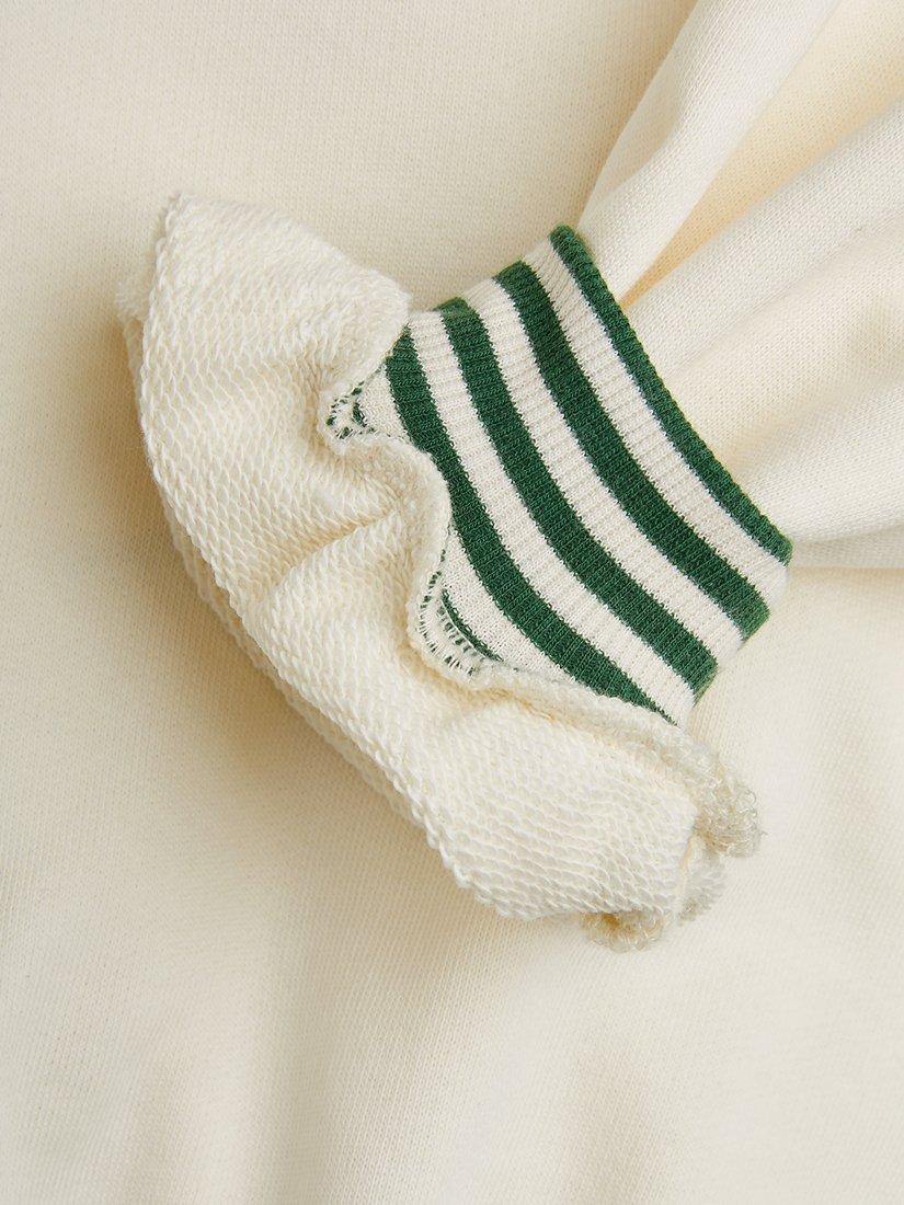 Product image 5 of 5, which shows Mini Rodini Kids' Sun Motif Sweatshirt, Off White, 18-36 months