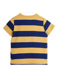 Mini Rodini Kids' Block Stripe T-Shirt, Beige