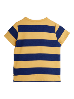 Mini Rodini Kids' Block Stripe T-Shirt, Beige - view 2, Beige