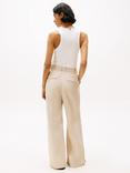 Tommy Hilfiger Relaxed Wide Leg Trousers, Beige