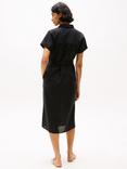 Tommy Hilfiger Logo Pure Linen Shirt Dress, Black
